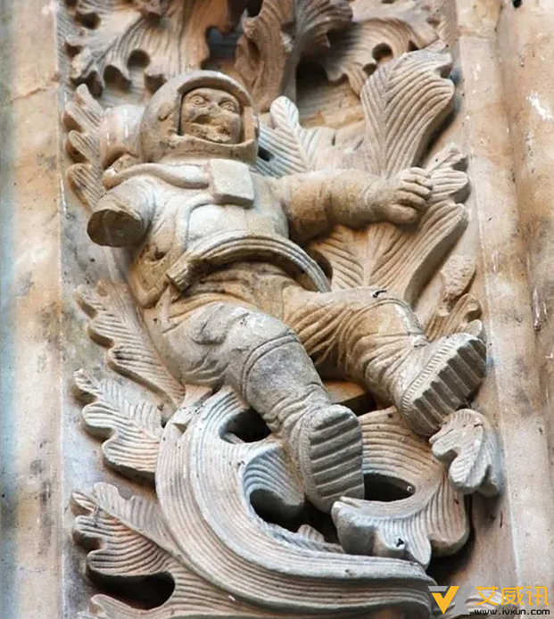 揭秘：西班牙1100年前教堂发现神秘太空人浮雕